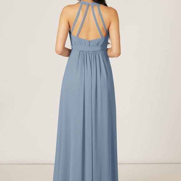 NWT Azazie Athena Dress Dusty blue - Picture 2 of 4